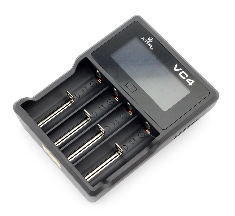 Зарядное устройство для аккумуляторных элементов с USB кабелем Xtar VC4, 